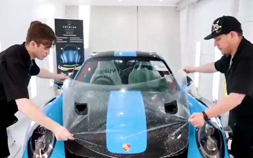 XPEL 保时捷GT2 RS施工案例 